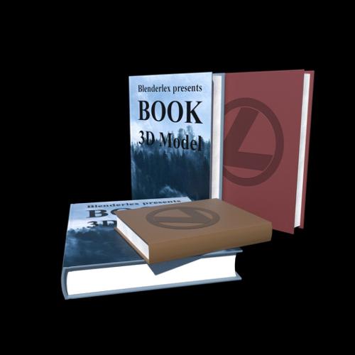 Realistic book with pages preview image